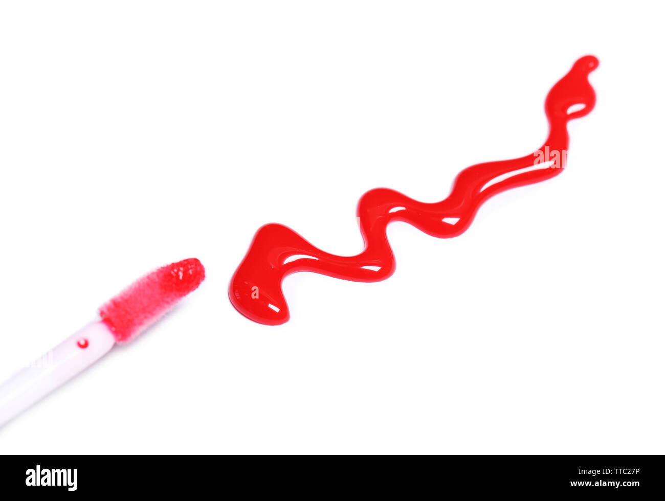 Red drop isolated on white Stock Photo Alamy