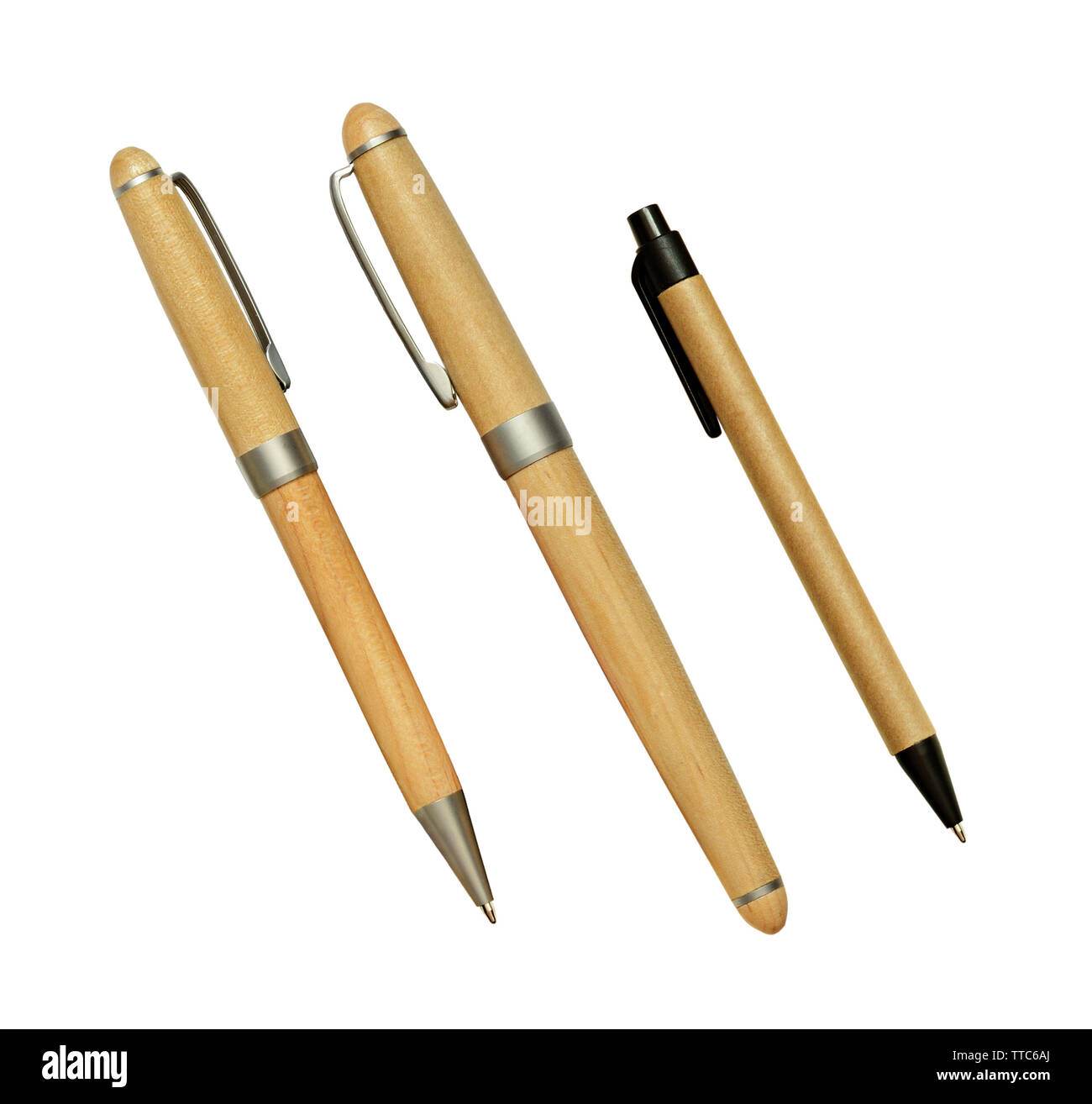 Set of pens isolated on white Stock Photo - Alamy