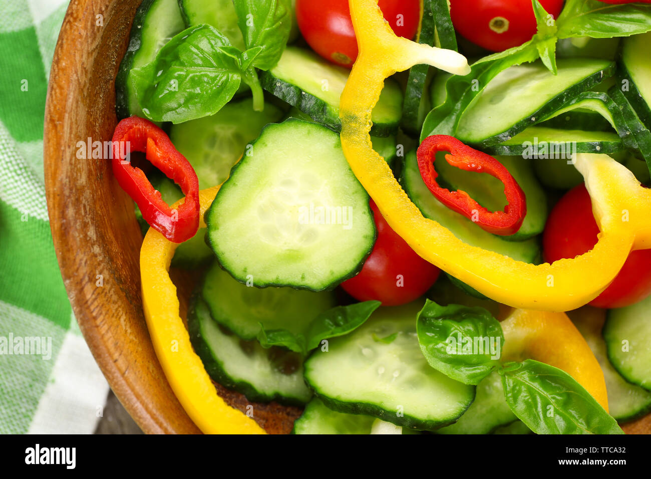 Vegetable salad background Stock Photo Alamy