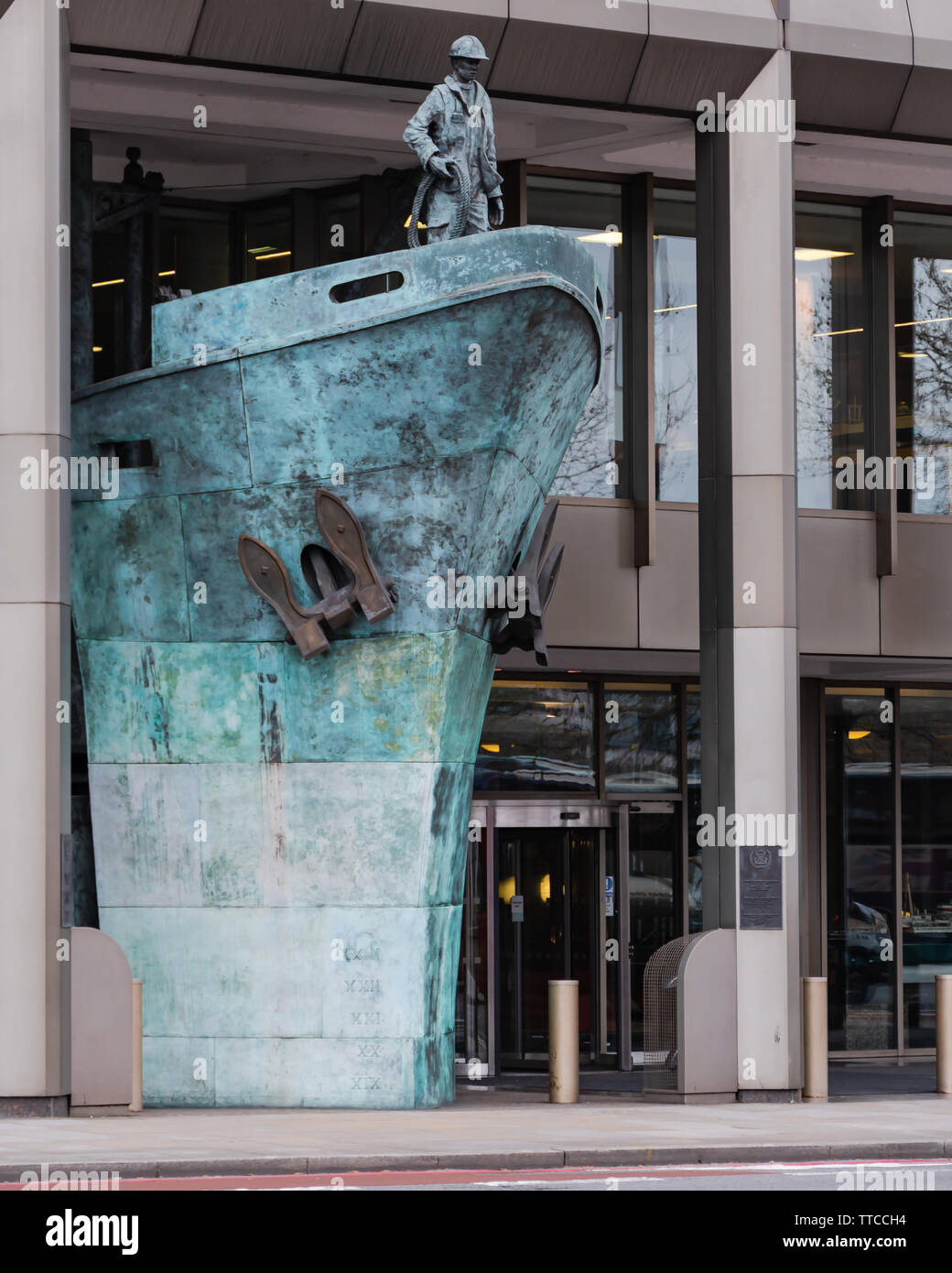 London - Albert Embankment, Lambeth - March 20, 2019 Stock Photo