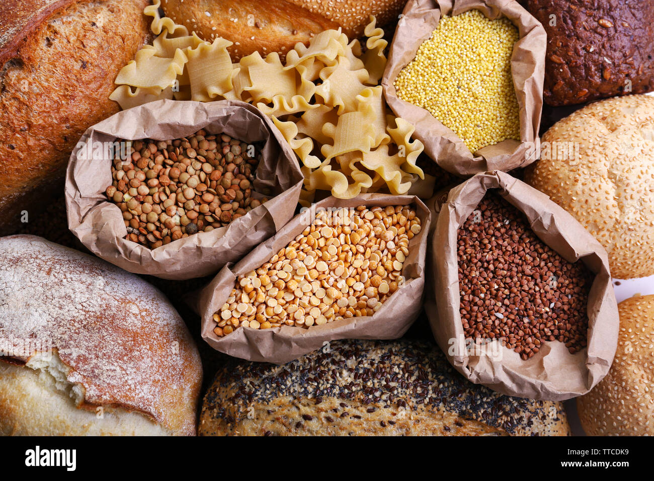 Bread Cereal Pasta Stock Photos & Bread Cereal Pasta Stock Images Alamy