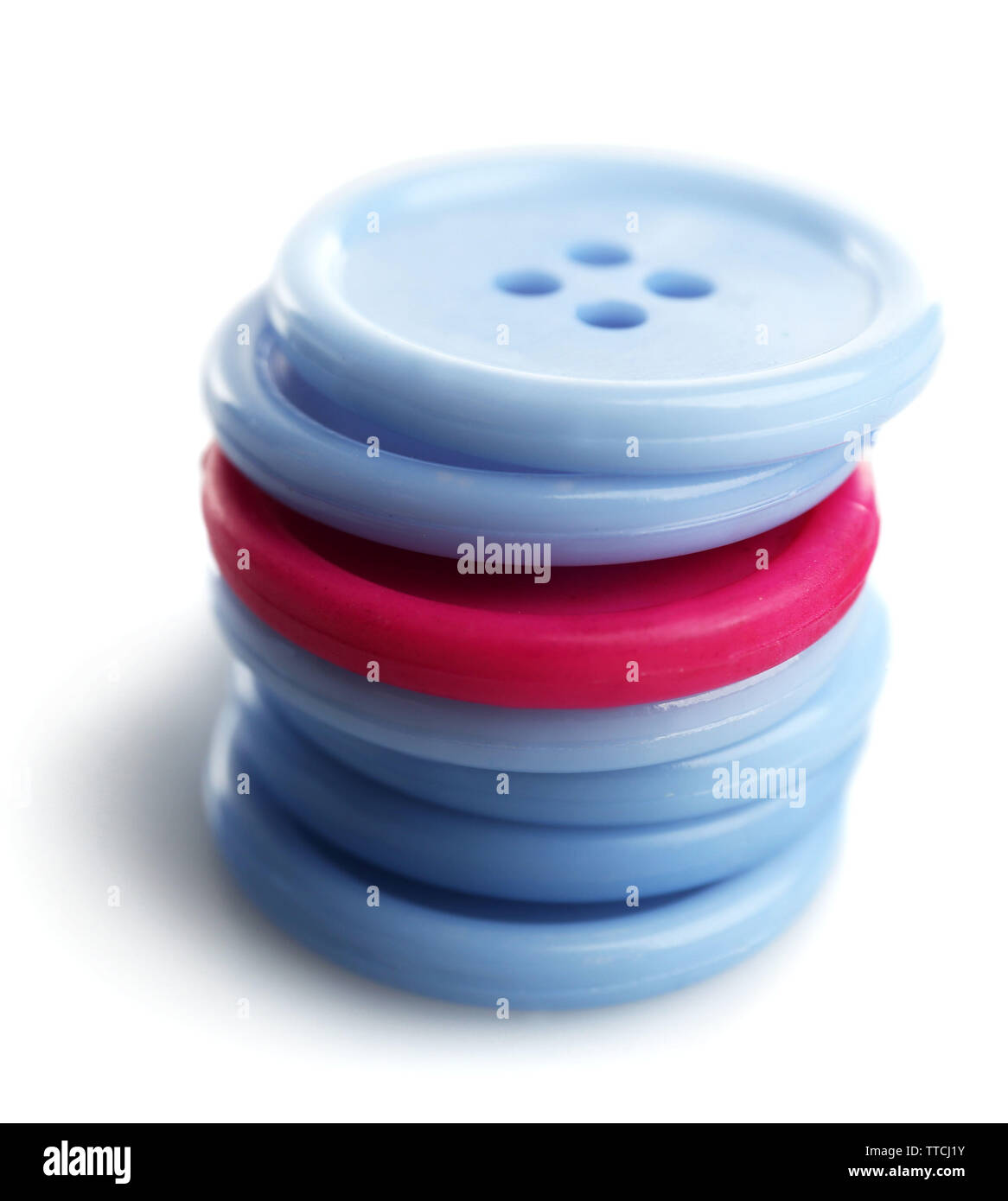 Colorful buttons, isolated on white Stock Photo - Alamy