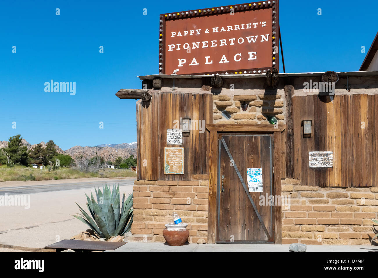 Pioneertown in Southern California, USA Stock Photo