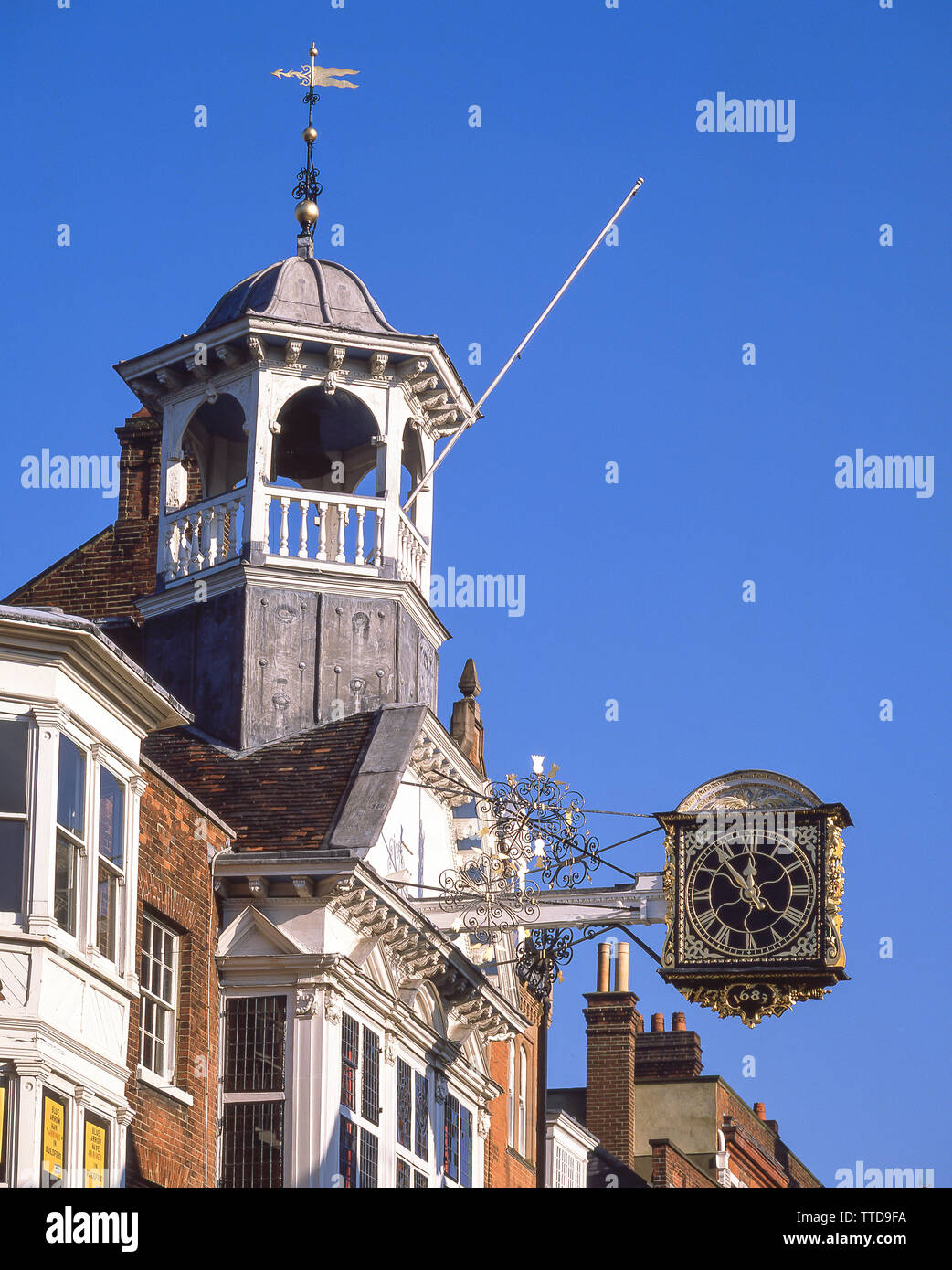 Guildford town clock hires stock photography and images Alamy