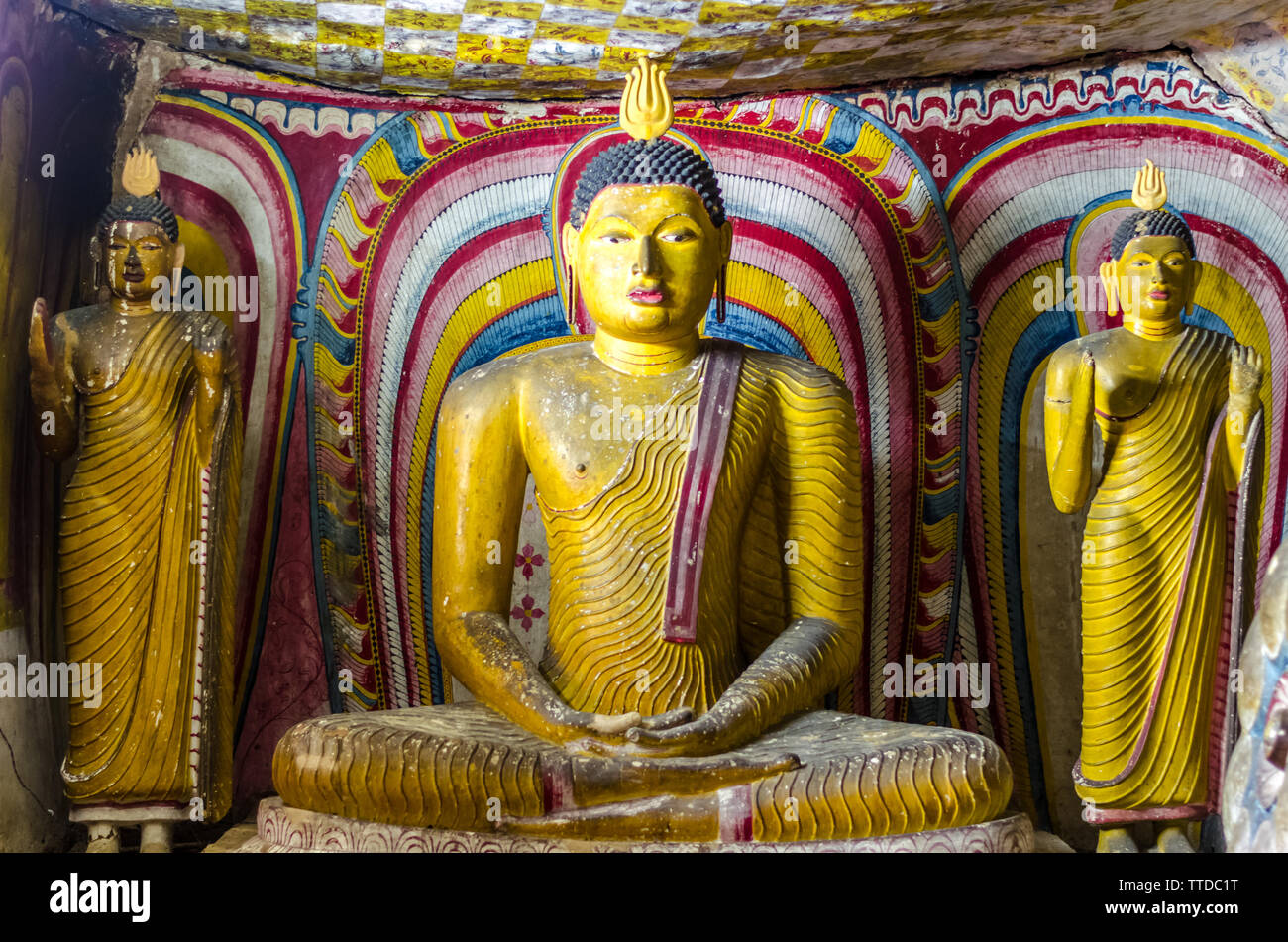 Dambulla Cave Temple, Dambulla, Sri Lanka Stock Photo