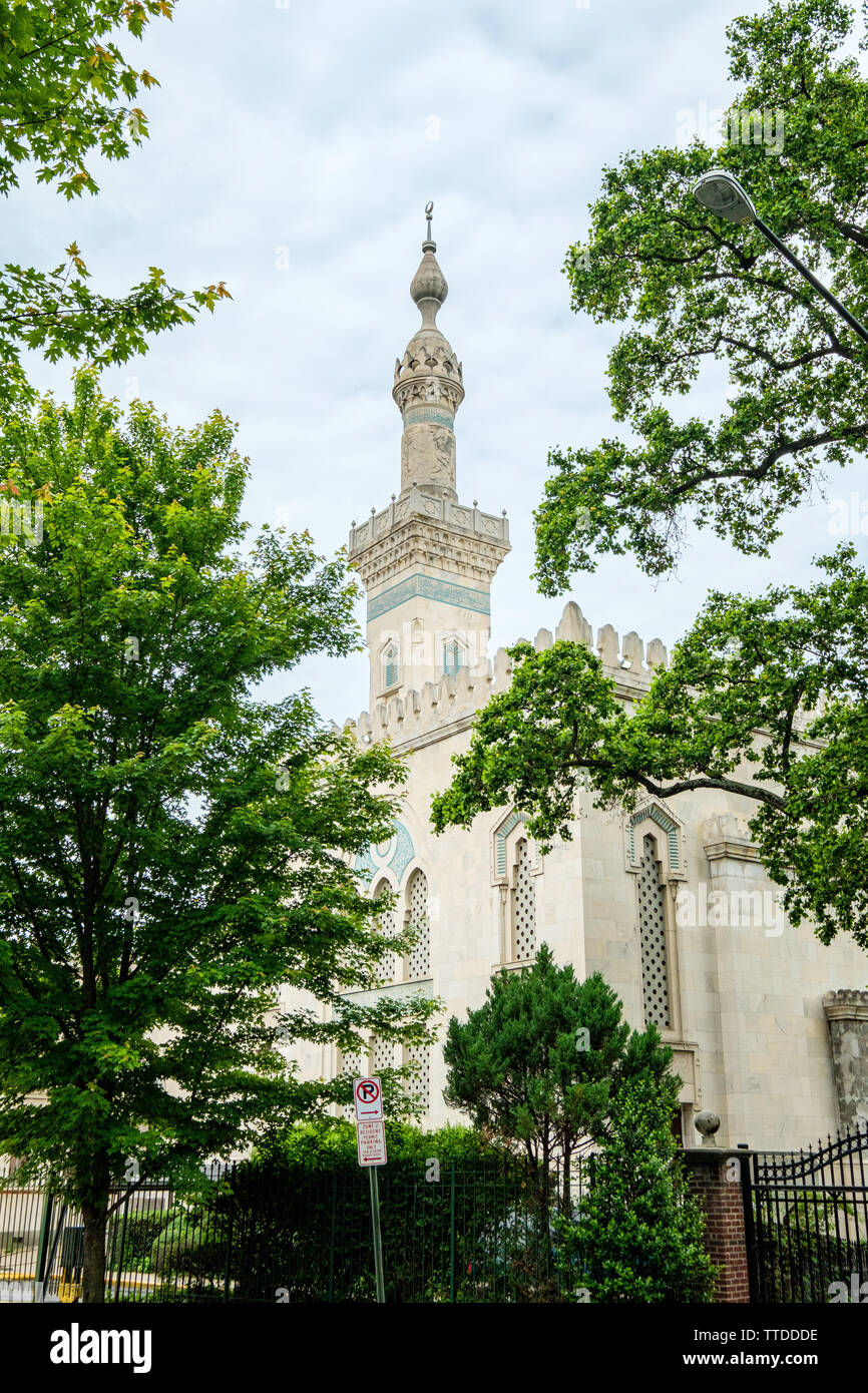 Islamic Center of Washington DC, 2551 Massachusetts Avenue NW, Washington, DC Stock Photo