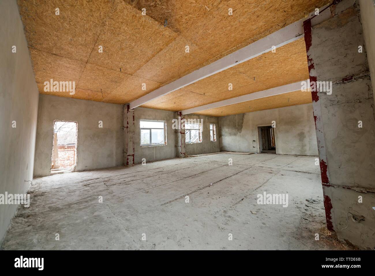 Unfinished Apartment Or House Big Loft Room Under