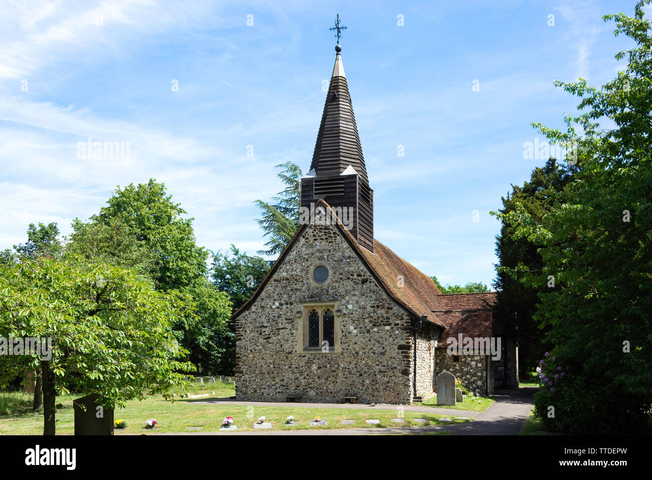 The Parish Church of St Mary's Wexham, Church Lane, Wexham, Buckinghamshire, England, United Kingdom Stock Photo