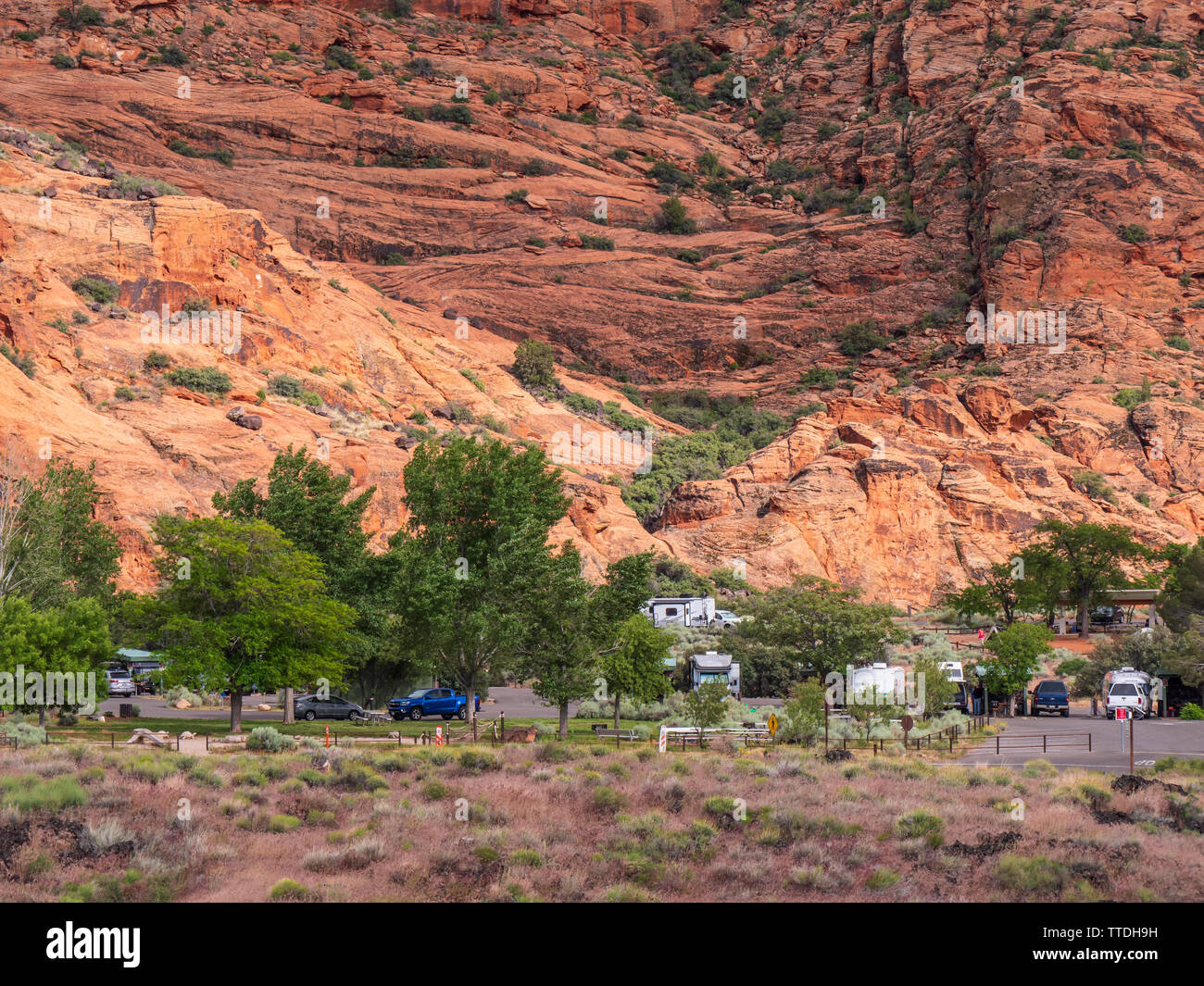 Campground, Snow Canyon State Park, Saint Utah Stock Photo Alamy