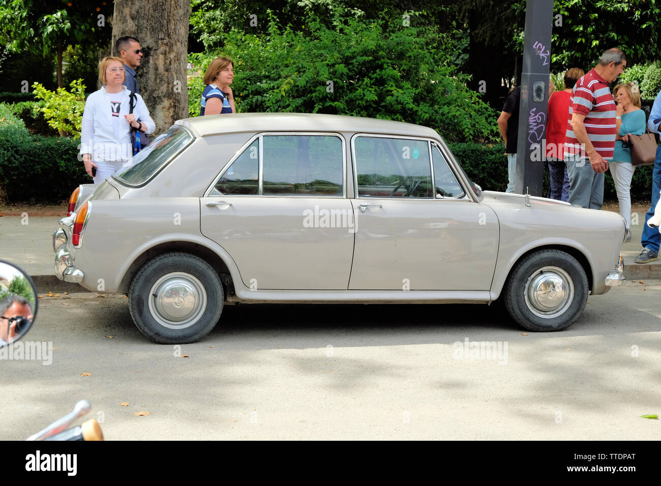 The Morris 1100 car, built between 19621971; classic British car made