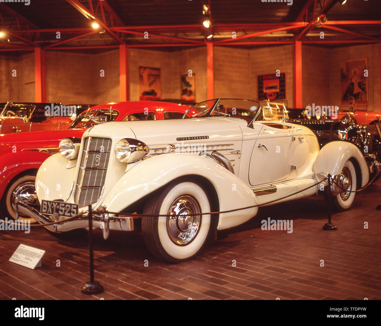 1935 American Auburn 851 Speedster automobile in National Motor Museum, Beaulieu, Hampshire, England, United Kingdom Stock Photo