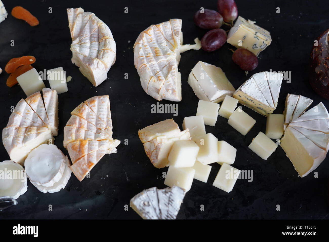 canadian cheese including cantonnier, cendrillon, le triple creme, saint raymond, sir laurier Stock Photo