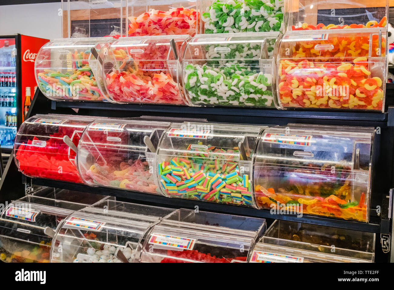 inside a candy store Stock Photo Alamy