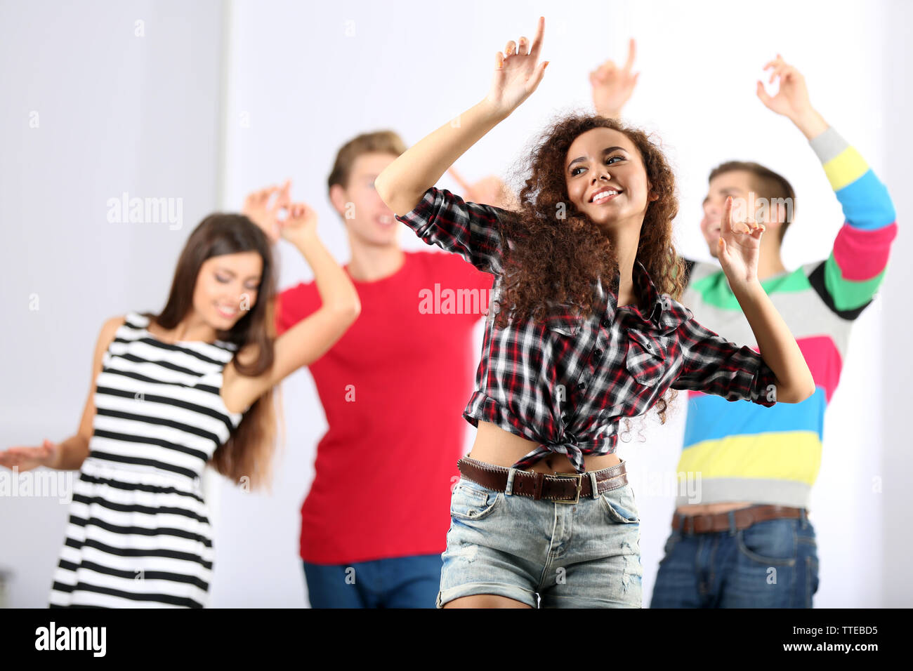 The girl have been dancing