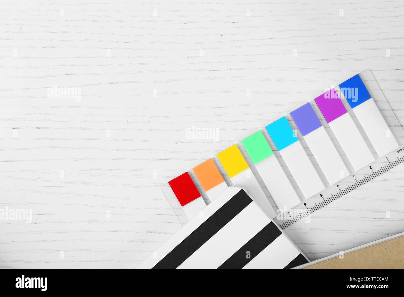 Colored Sticker Table Ruler Painting of rulers hi-res stock photography and images - Alamy