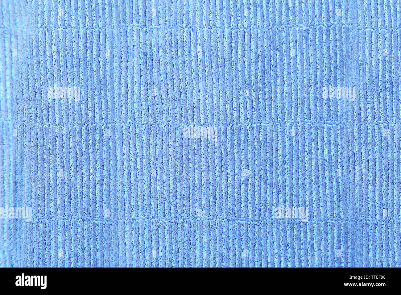 Blue cloth texture with uneven crumpled surface Stock Photo