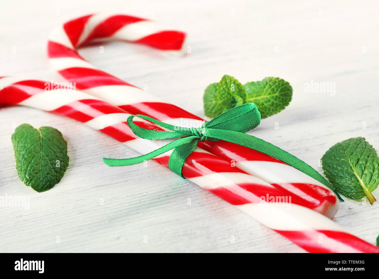 Lollipop candies with mint and stripe, closeup Stock Photo Alamy
