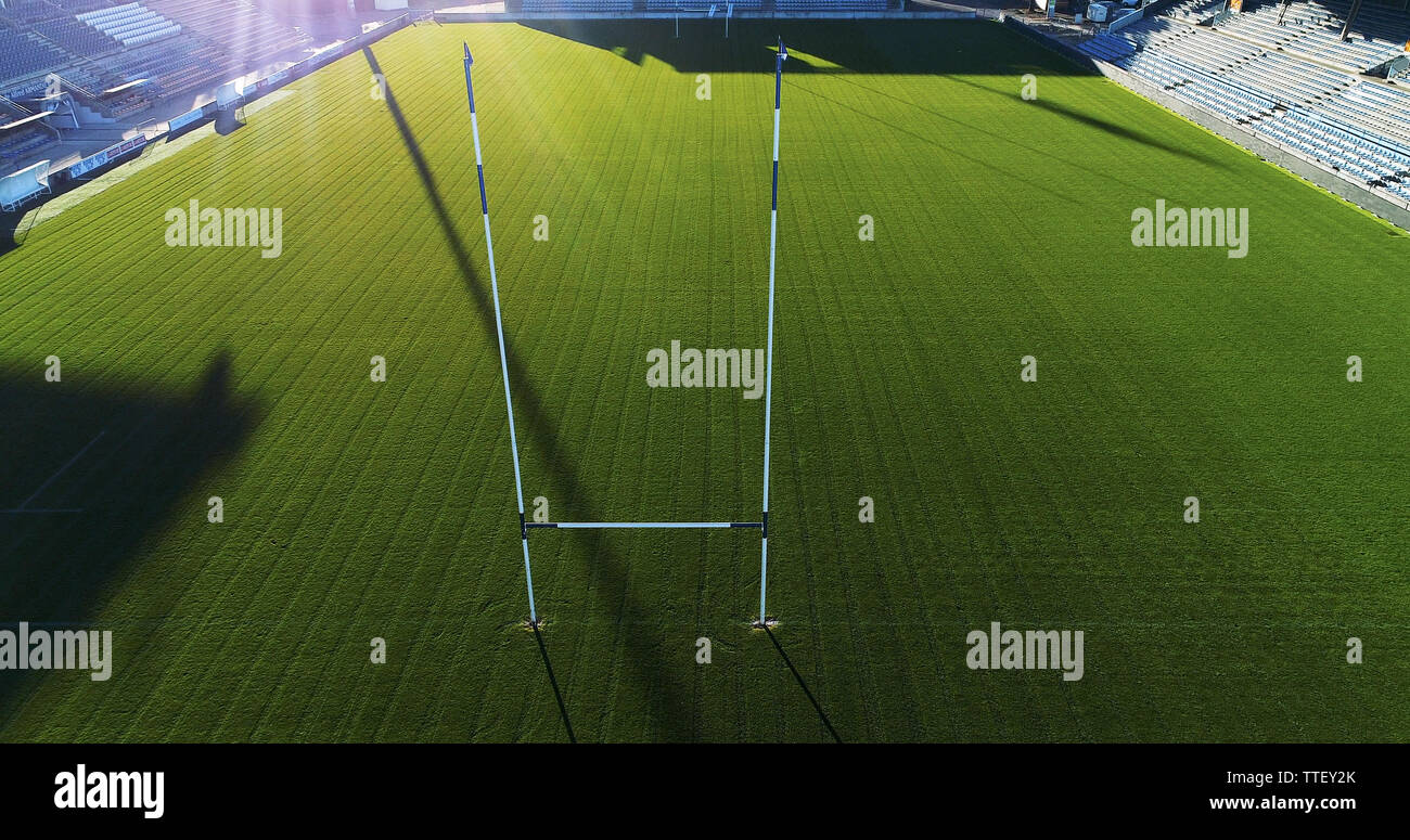 Rugby Field Aerial View Stock Photos & Rugby Field Aerial View Stock