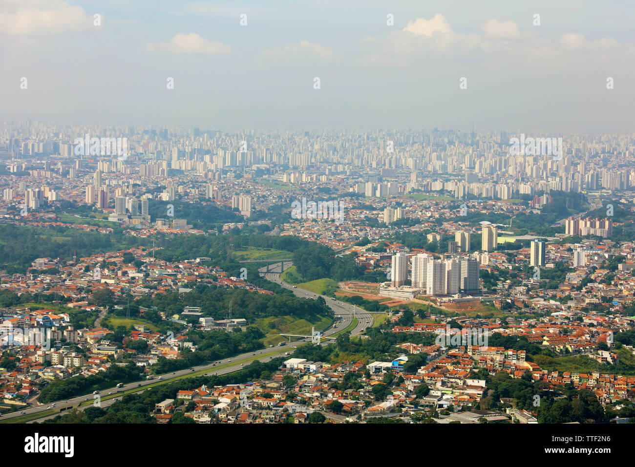 Av. Ipiranga-Panorama-Sao Paulo,Brasil Photo Postcard