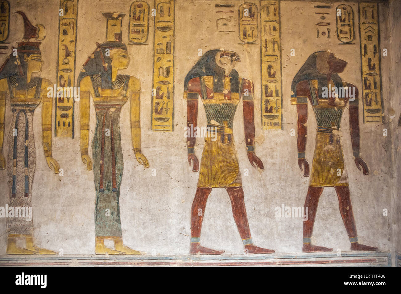 Ancient egypt painting river nile hi-res stock photography and images