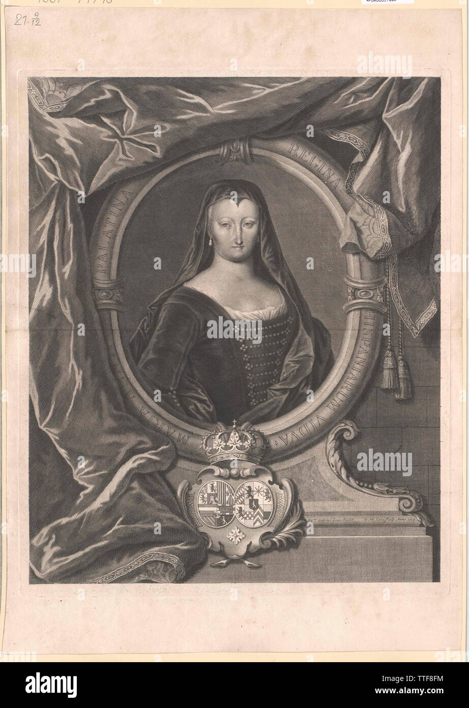 Marie Anna, princess of the Palatinate-Neuburg, Additional-Rights-Clearance-Info-Not-Available Stock Photo