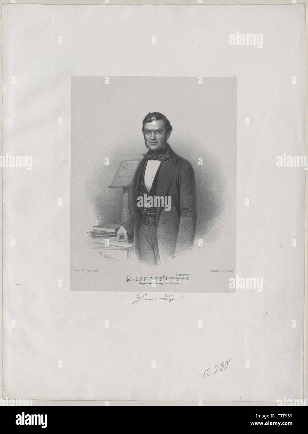Lenz, Hermann, lived circa 1850, Additional-Rights-Clearance-Info-Not-Available Stock Photo