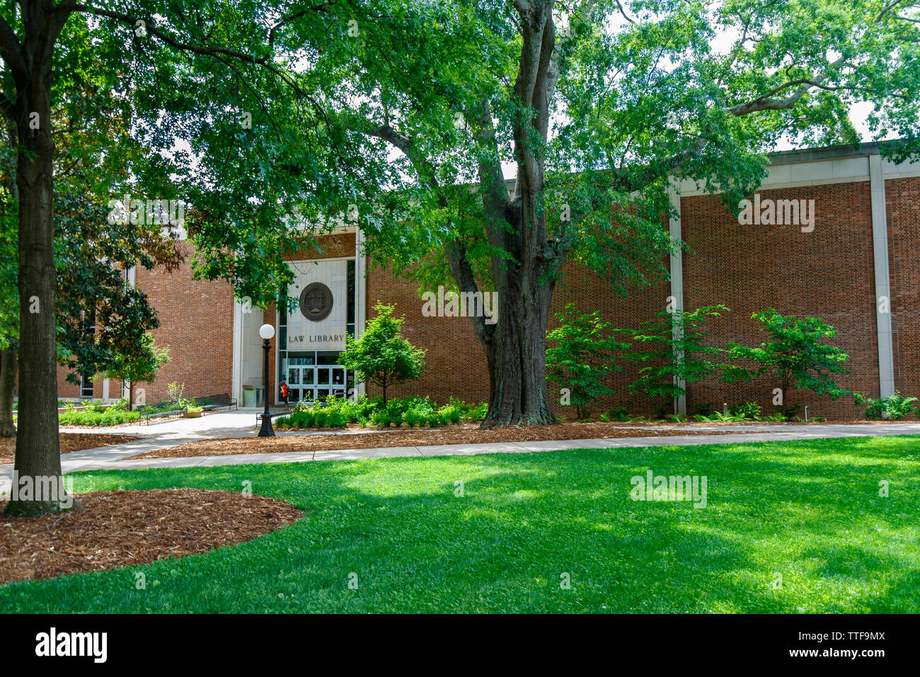 ATHENS, GA, USA - May 3: Alexander Campbell King Law Library on May 3, 2019 at the University of Georgia, North Campus in Athens, Georgia. Stock Photo