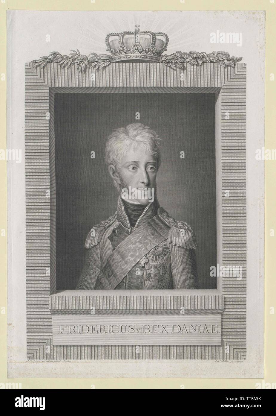 Frederick VI, King of Denmark, Additional-Rights-Clearance-Info-Not-Available Stock Photo