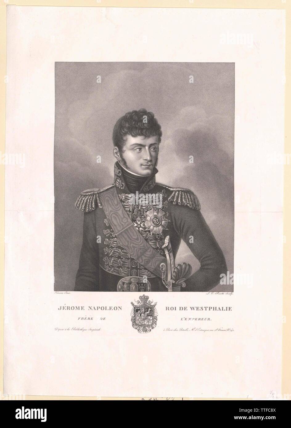 Jeronimo Bonaparte, King of Westphalia, Additional-Rights-Clearance-Info-Not-Available Stock Photo