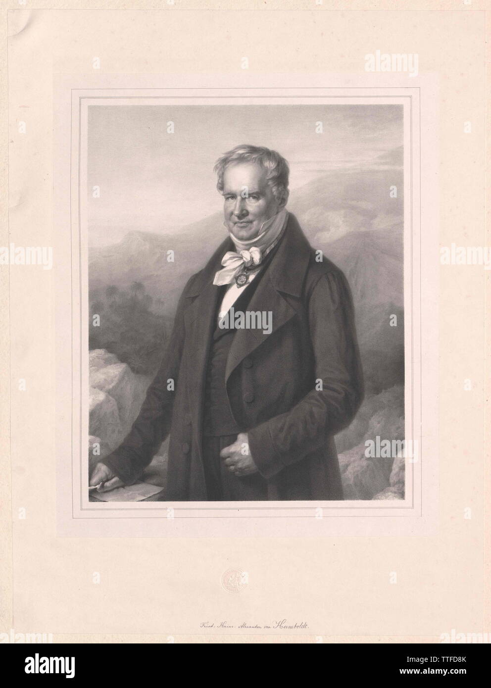 Humboldt, Alexander Baron von, Additional-Rights-Clearance-Info-Not-Available Stock Photo