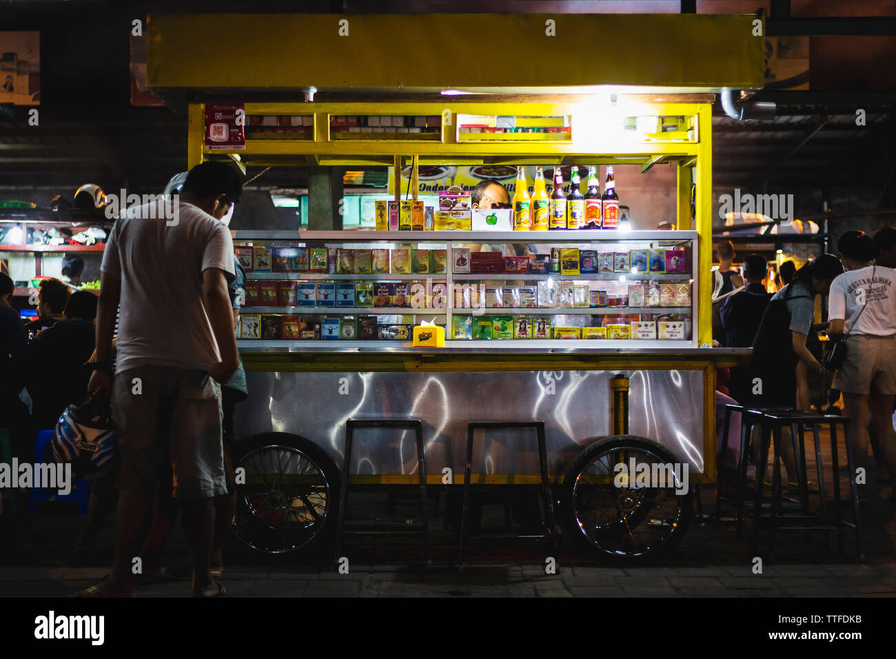 Food Cart at a Local Night Market in Bali, Indonesia Stock Photo Alamy