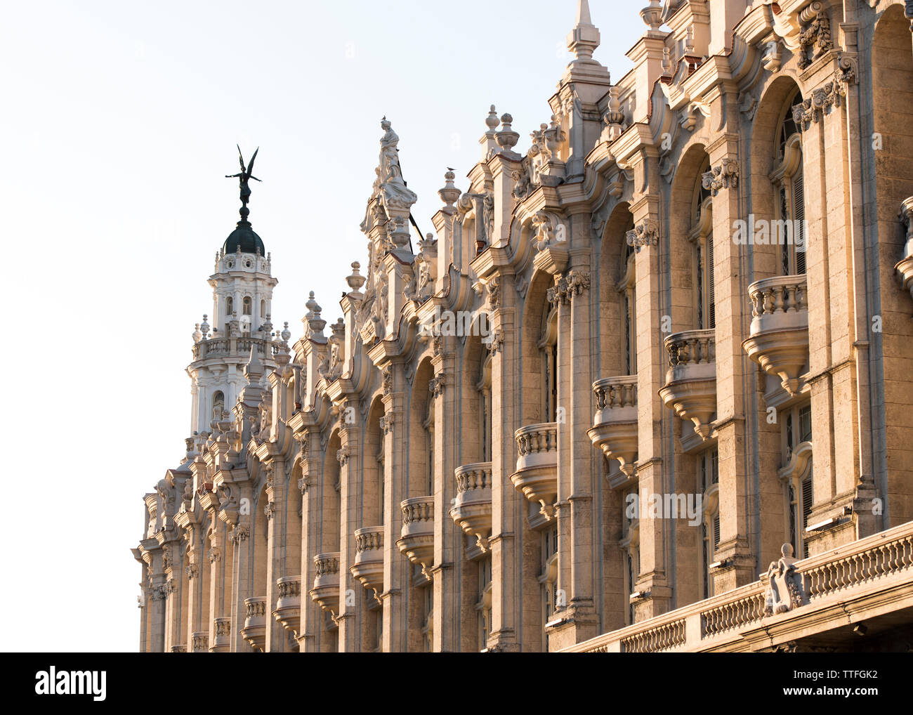 Beautiful historical building in Havanan, Cuba. Stock Photo