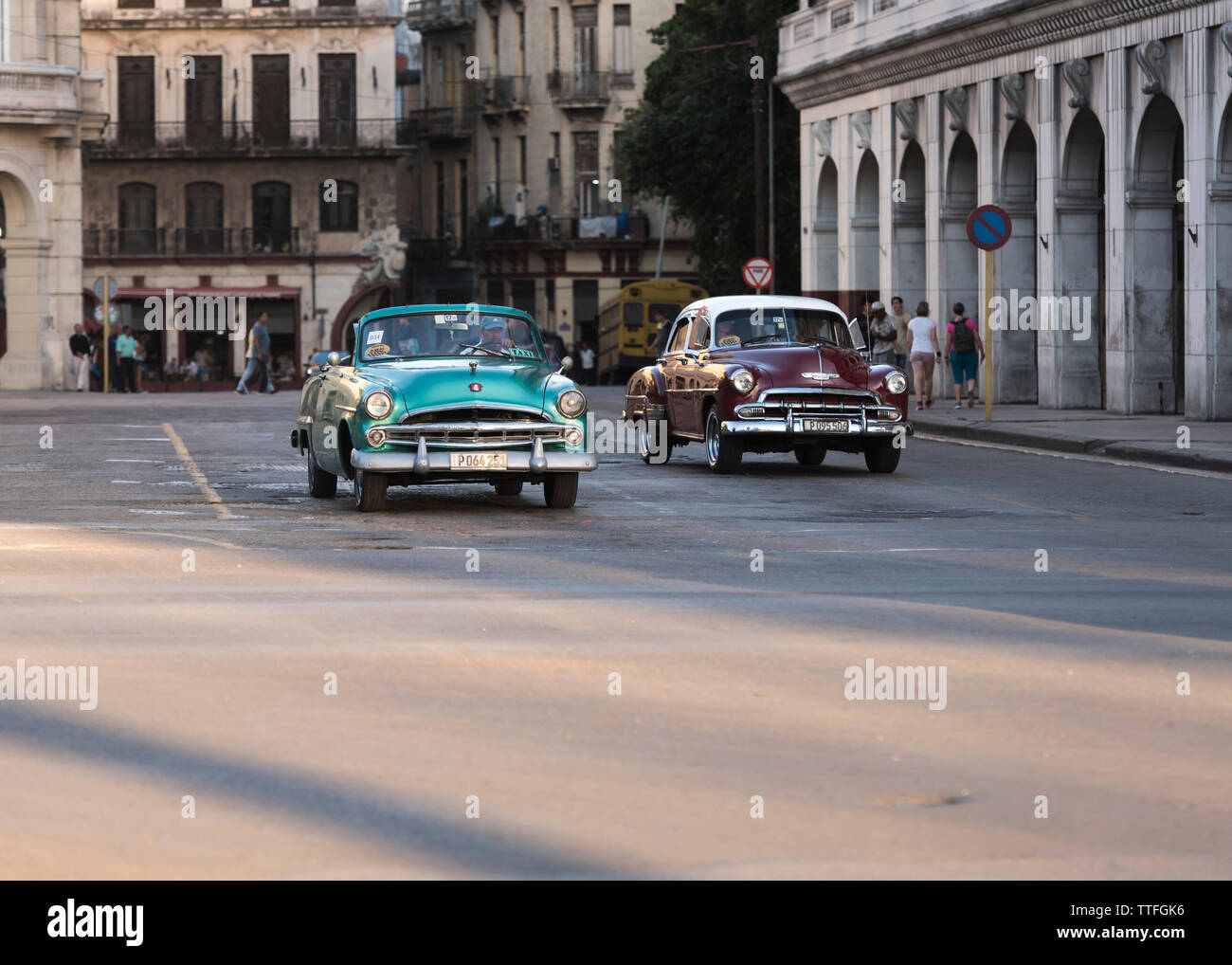 classic cars in Cuba Stock Photo