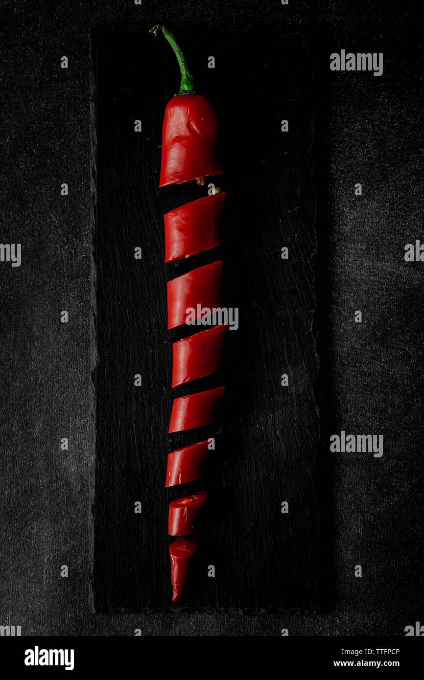 chopped red chili ingredients Stock Photo Alamy