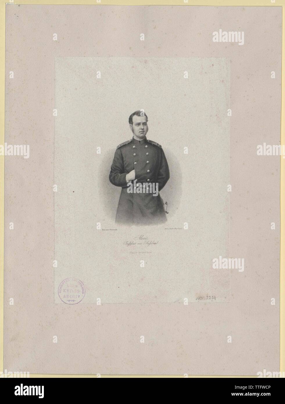 Alexis, grand Duke of Russia, Additional-Rights-Clearance-Info-Not-Available Stock Photo