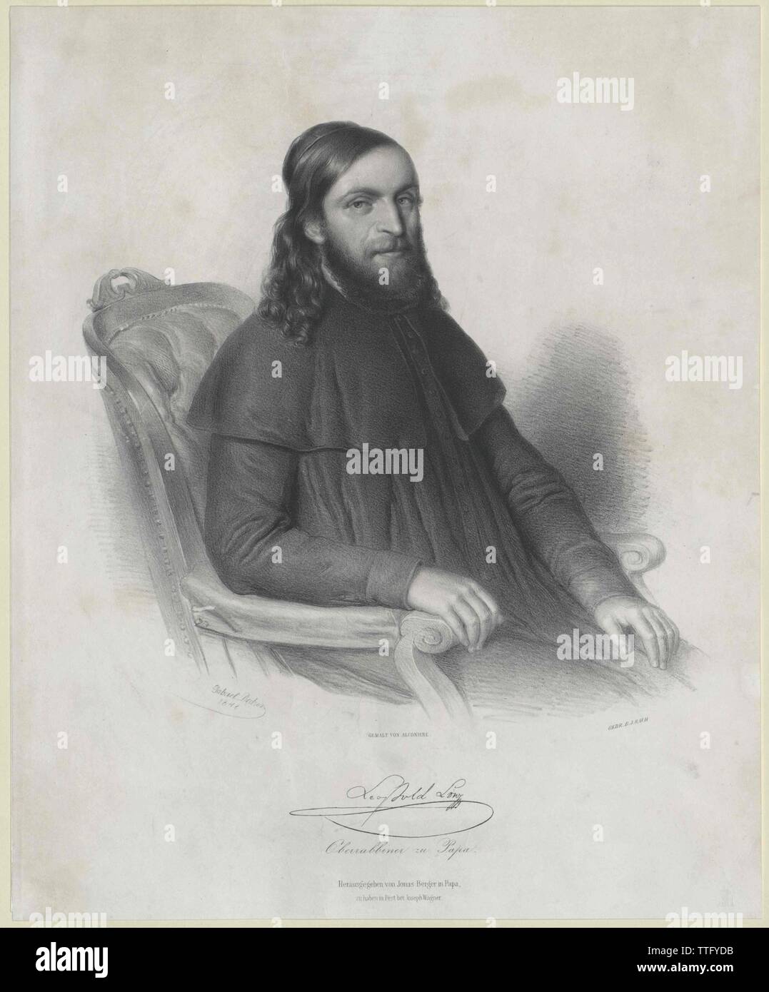 Loew, Leopold, Additional-Rights-Clearance-Info-Not-Available Stock Photo