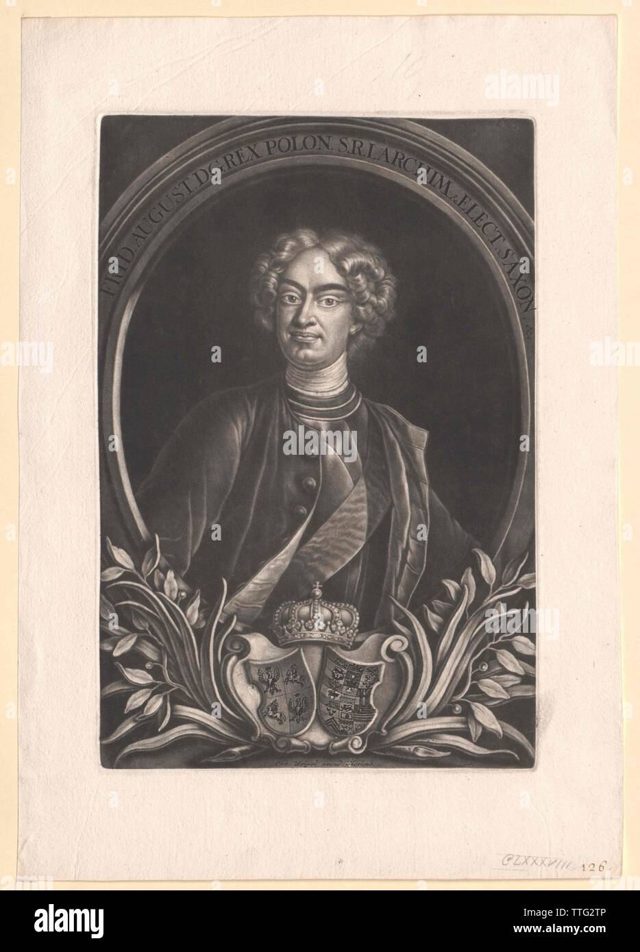 Frederick August I, Elector of Saxony, Additional-Rights-Clearance-Info-Not-Available Stock Photo