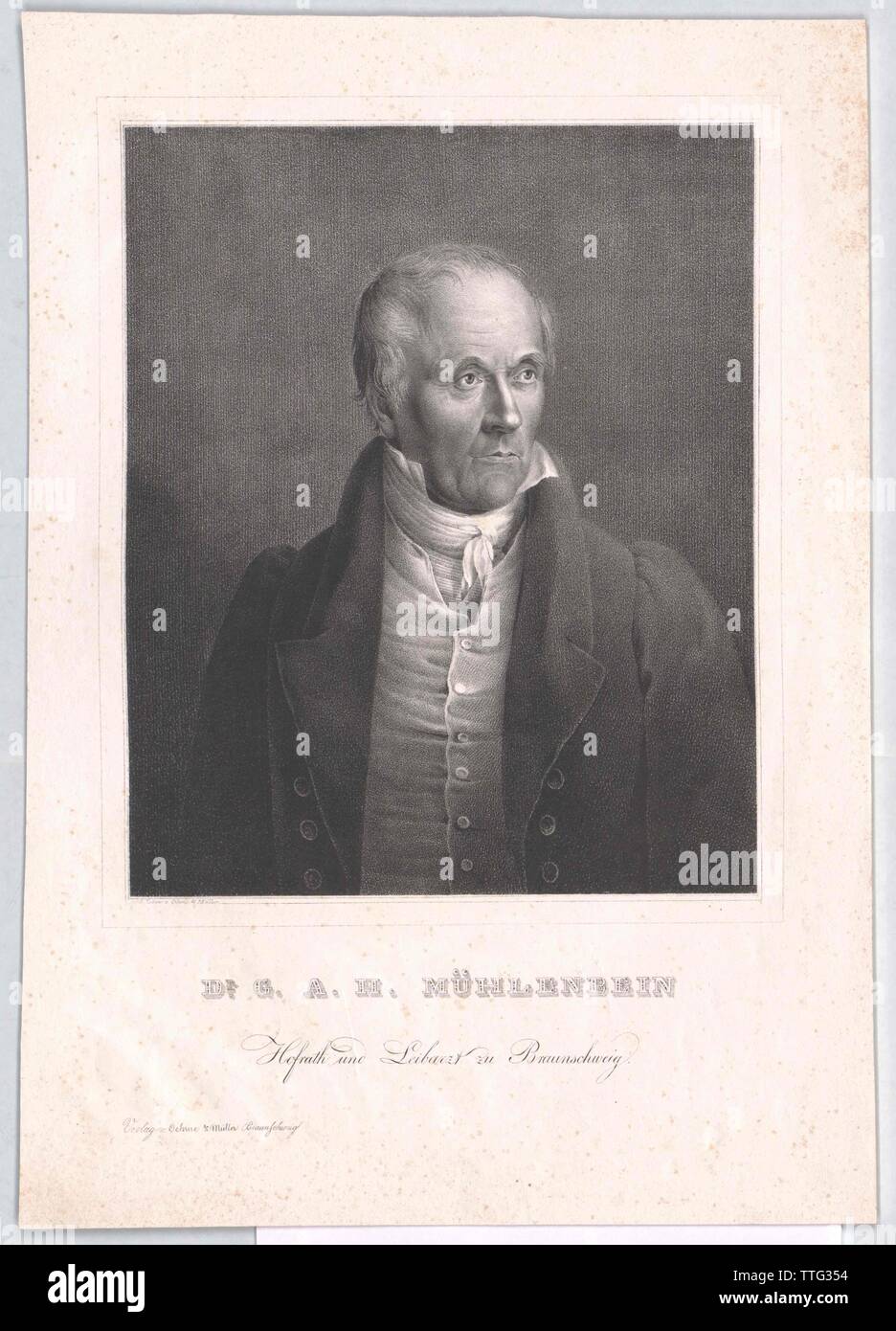 Muehlenbein, Georg August Henry, Additional-Rights-Clearance-Info-Not-Available Stock Photo