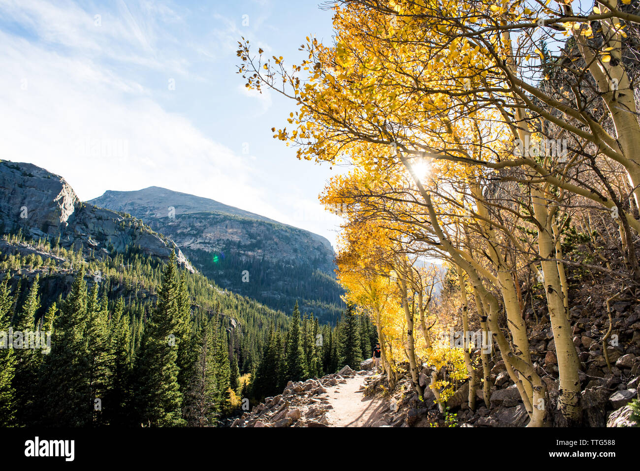 Colorado trail fall hiking hi-res stock photography and images - Alamy