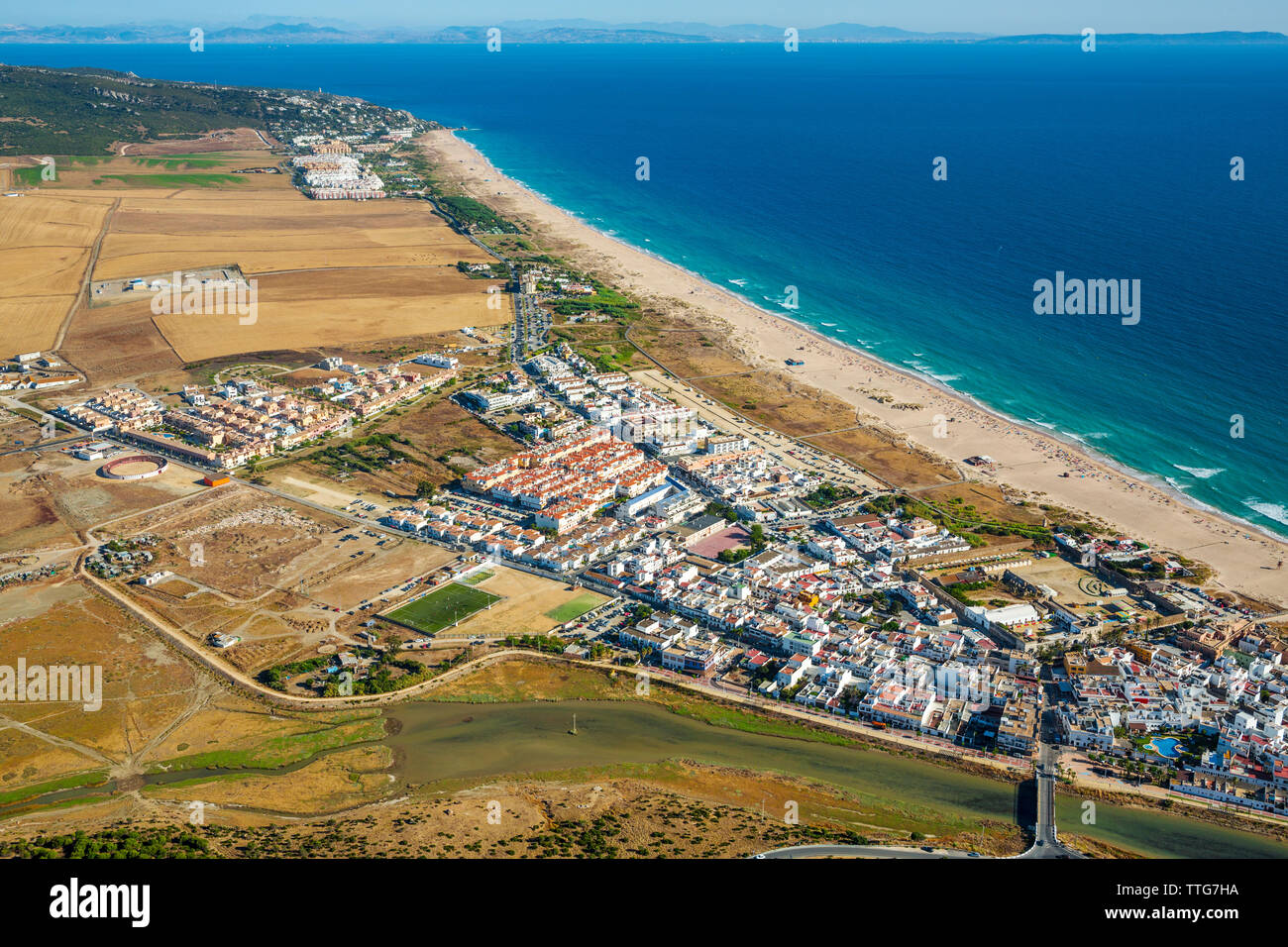 Zahara beach. Zahara de los Atunes. Barbate. Atlantic ocean. Cadiz province. Andalucia. Spain. Stock Photo