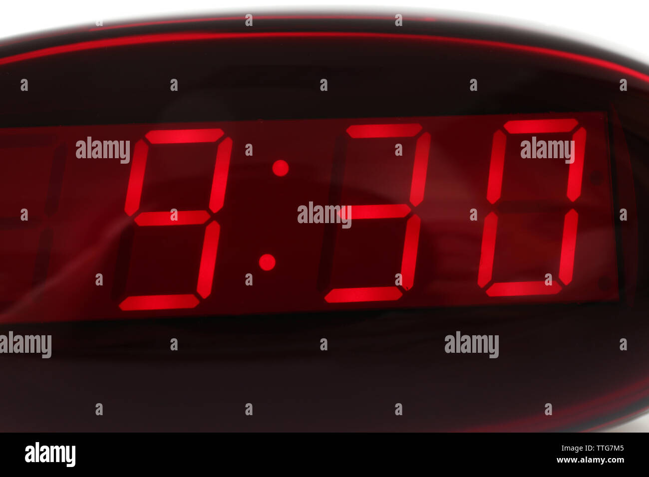 Digital clock, closeup Stock Photo - Alamy