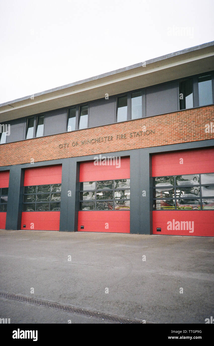 City of Winchester Fire Station. Winchester, Hampshire, England, United