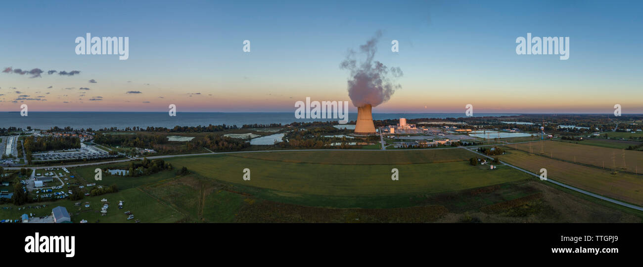 Marsh, Davis-Besse Nuclear Power Plant, Oak Harbor, Ohio Stock Photo
