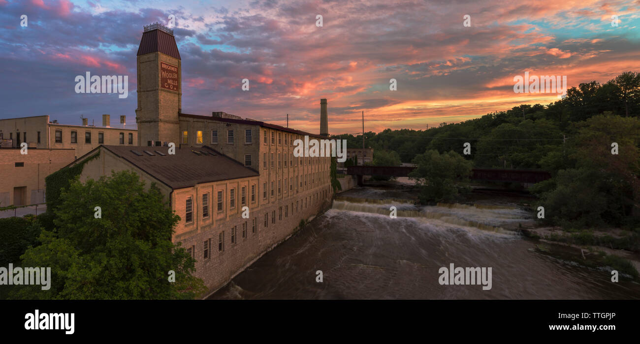 Apartments in Old Mill, Sheboygan Falls, Wisconsin Stock Photo Alamy