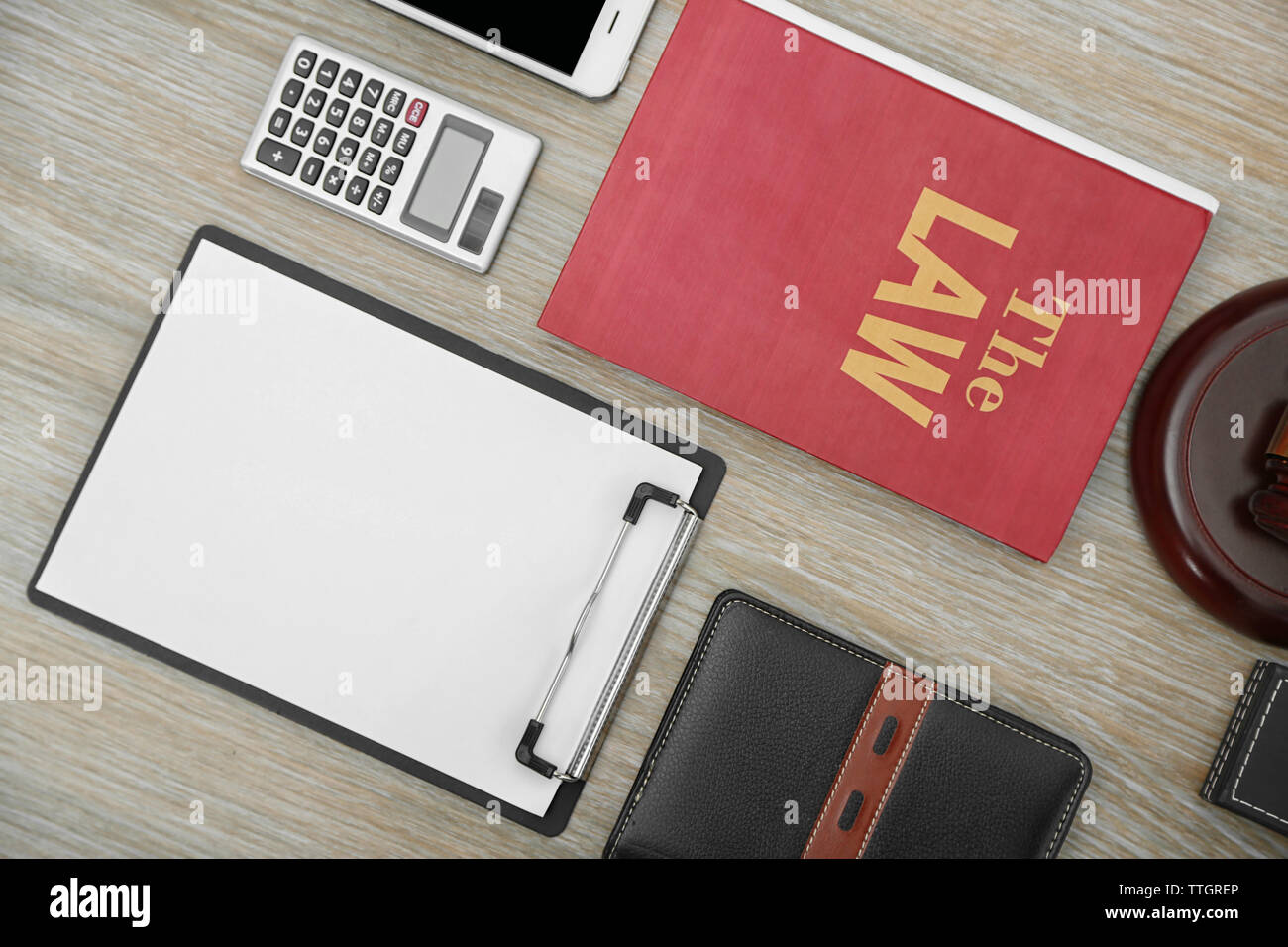 Law accessories, top view. Flat lay concept Stock Photo Alamy