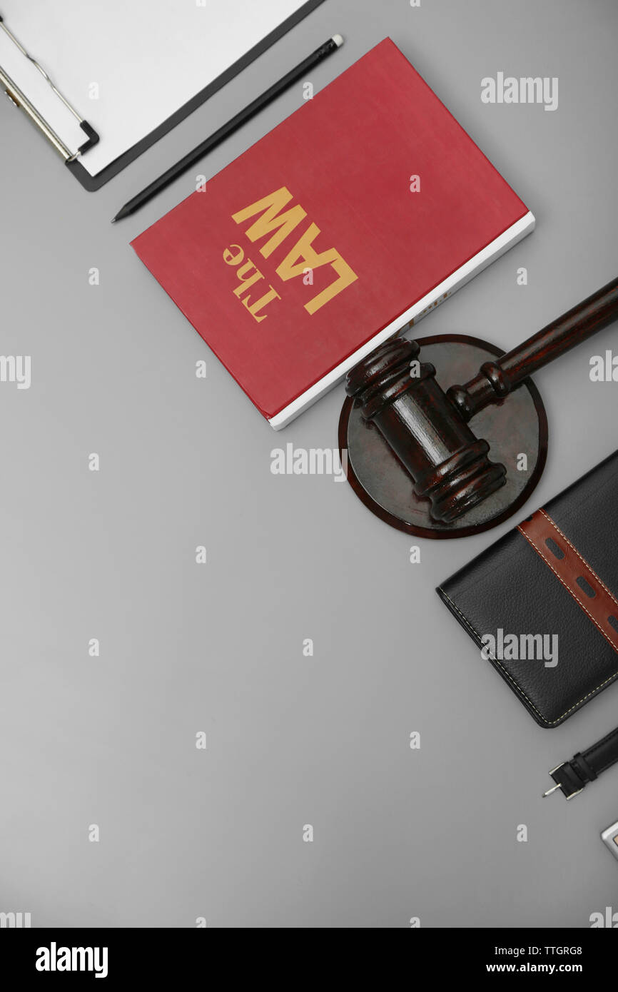 Law accessories, top view. Flat lay concept Stock Photo Alamy