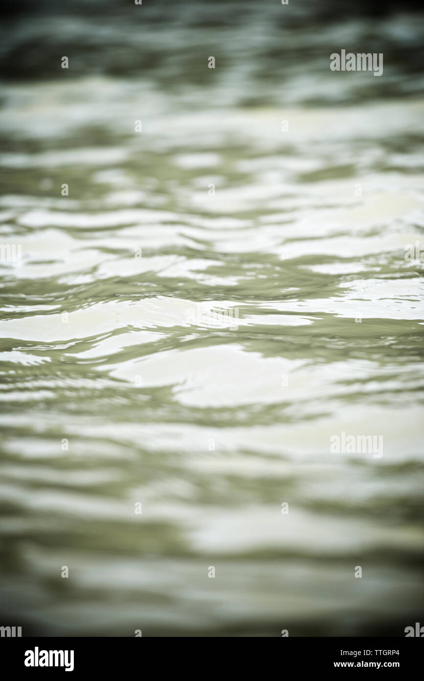 Close-up of waves in lake Stock Photo