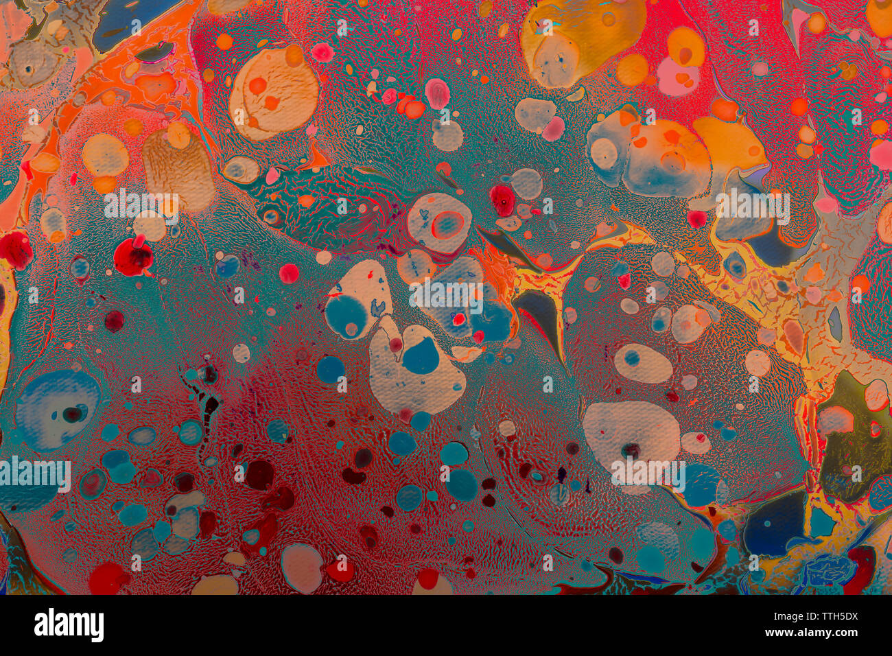 Abstract marbling art patterns  as colorful background Stock Photo