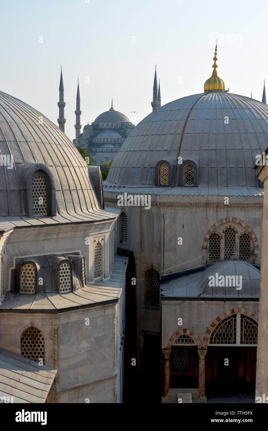 Outer view of dome in Ottoman architecture  in, Istanbul, Turkey Stock Photo
