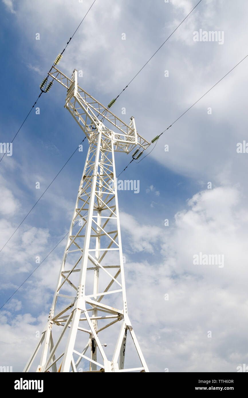 high voltage transmission line Stock Photo Alamy